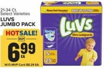 Food Lion Luvs Jumbo Pack offer