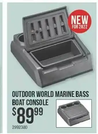 Bass Pro Outdoor World Marine Bass Boat Console offer