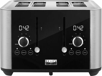 Best Buy Bella Pro Series - 4-Slice Digital Touchscreen Toaster - Stainless Steel offer