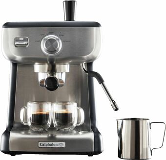 Best Buy Calphalon - Temp IQ Espresso Machine With Steam Wand - Stainless Steel offer