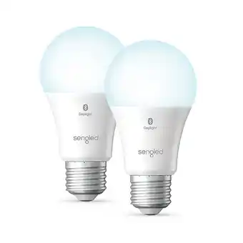 Best Buy Sengled - Smart Bluetooth Mesh LED Daylight A19 Bulb (2-Pack) - Daylight offer