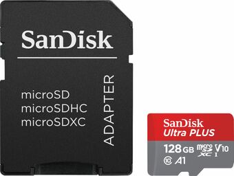 Best Buy SanDisk - Ultra PLUS 128GB microSDXC UHS-I Memory Card offer