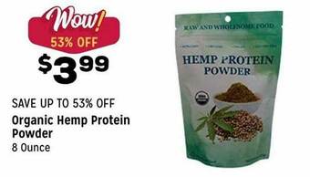 Grocery Outlet Organic Hemp Protein Powder offer