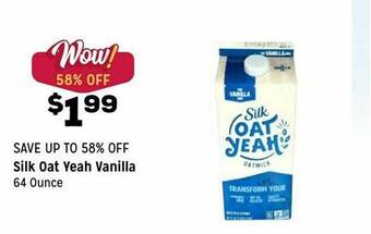 Grocery Outlet Silk Oat Yeah Vanilla offer