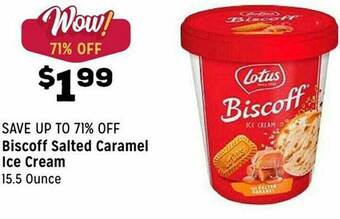Grocery Outlet Biscoff Salted Caramel Ice Cream offer