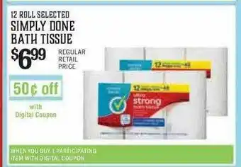 The Markets Simply Done Bath Tissue offer