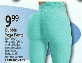 Ocean State Job Lot Bubble Yoga Pants offer