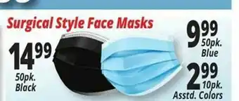 Ocean State Job Lot Surgical Style Face Masks offer