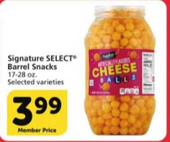 Vons Signature Select Barrel Snacks offer