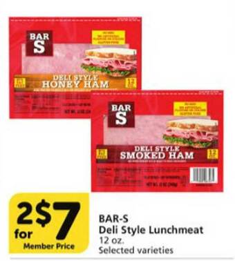 Vons Bar S Deli Style Lunchmeat offer
