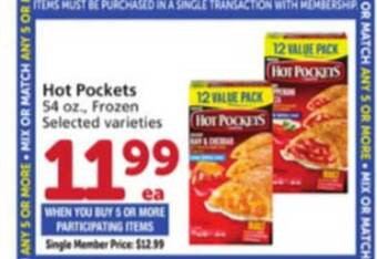 Vons Hot Pockets offer