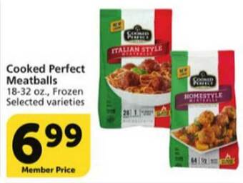 Vons Cooked Perfect Meatballs offer