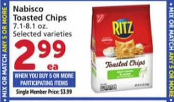 Vons Nabisco Toasted Chips offer
