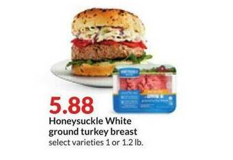 Hy-Vee Honeysuckle White Ground Turkey Breast offer