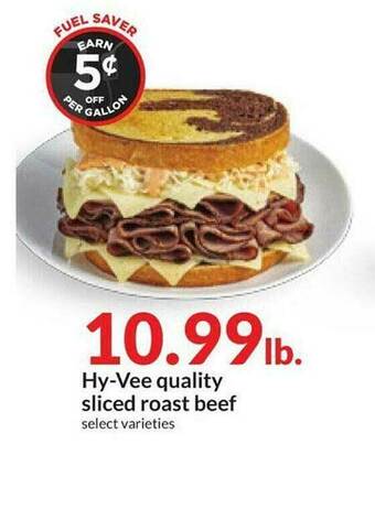 Hy-Vee Hy-Vee Quality Sliced Roast Beef offer
