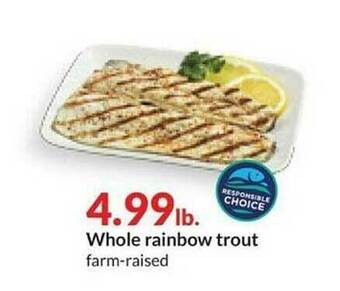 Hy-Vee Whole Rainbow Trout offer