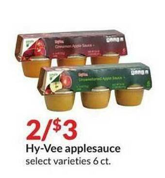 Hy-Vee Hy-Vee Applesauce offer