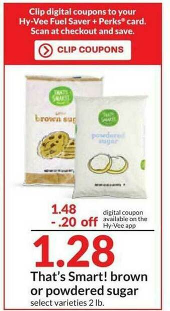 Hy-Vee That's Smart! Brown Or Powdered Sugar offer