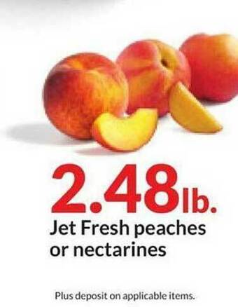 Hy-Vee Jet Fresh Peaches Or Nectarines offer