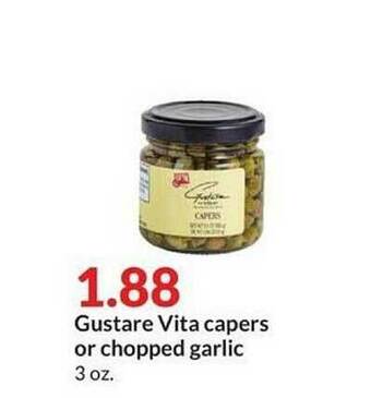 Hy-Vee Gustare Vita Capers Or Chopped Garlic offer