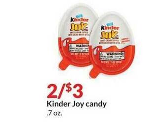 Hy-Vee Kinder Joy Candy offer