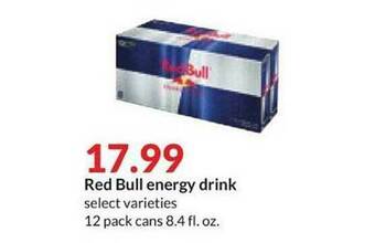 Hy-Vee Red Bull Energy Drink offer