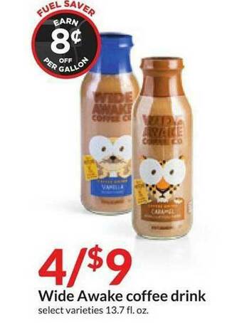 Hy-Vee Wide Awake Coffee Drink offer