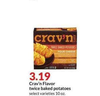 Hy-Vee Crav'n Flavor Twice Baked Potatoes offer