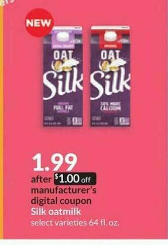 Hy-Vee Silk Oatmilk offer