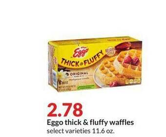 Hy-Vee Eggo Thick & Fluffy Waffles offer