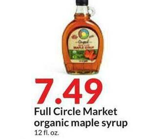 Hy-Vee Full Circle Market Organic Maple Syrup offer