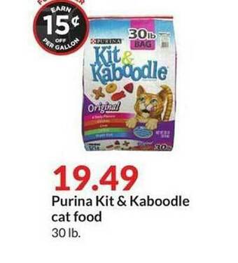 Hy-Vee Purina Kit & Kaboodle Cat Food offer