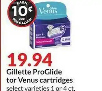 Hy-Vee Gillette ProGlide Tor Venus Cartridges offer