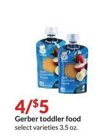 Hy-Vee Gerber Toddler Food offer