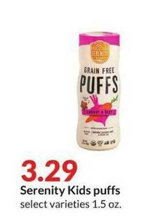 Hy-Vee Serenity Kids Puffs offer