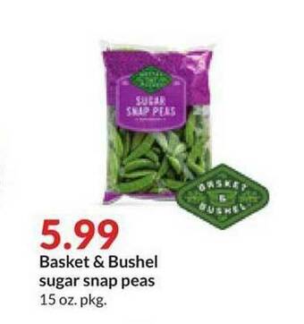 Hy-Vee Basket & Bushel Sugar Snap Peas offer