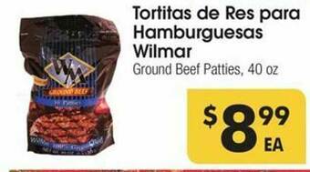 Los Altos Ranch Market Tortitas De Res Para Hamburguesas Wilmar offer