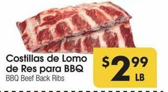 Los Altos Ranch Market Costillas De Lomo De Res Para Bbq offer
