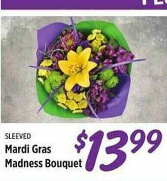 Rouses Mardi Gras Madness Bouquet offer