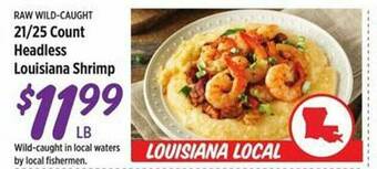 Rouses 21 25 Count Headless Louisiana Shrimp offer