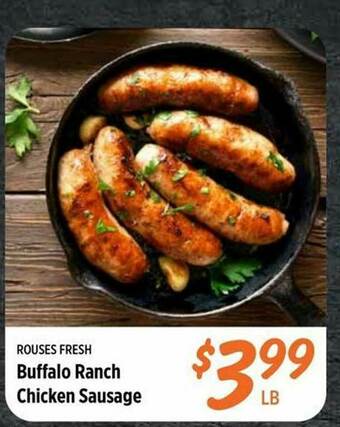 Rouses Buffalo Ranch Chicken Sausage offer