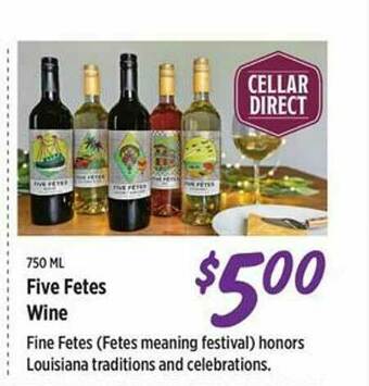 Rouses Five Fetes Wine offer