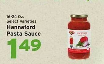 Hannaford Hannaford Pasta Sauce offer