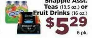 Food Town Store Snapple Asst. Teas Or Fruit Drinks offer