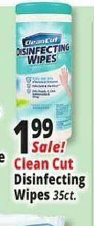 Ocean State Job Lot Clean Cut Disinfecting Wipes offer