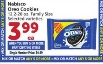 Vons Nabisco Oreo Cookies offer