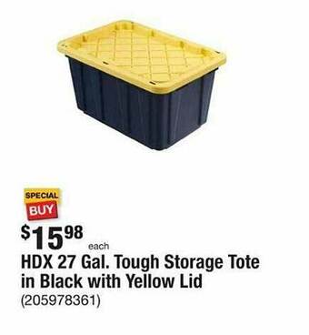 hdx tough tote 27 gallon