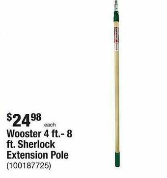 The Home Depot Wooster 4 Ft - 8 Ft Sherlock Extension Pole offer