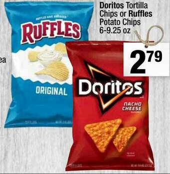 Super King Markets Doritos Tortilla Chips Or Ruffles Potato Chips offer