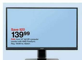 Target Acer 24 offer